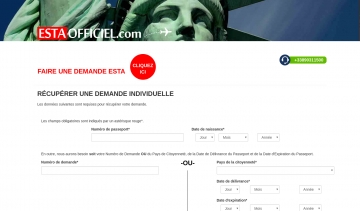 ESTA OFFICIEL, obtenir son formulaire officiele de voyage