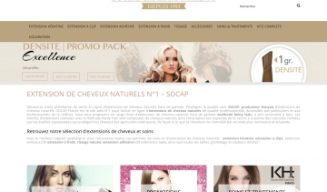 Socap France, commerce d'extensions de cheveux naturels