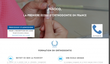 FGSOCO, école pour orthodontiste en France