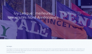 Ivy-league.fr, des informations sur la ligue des meilleures universités américaines