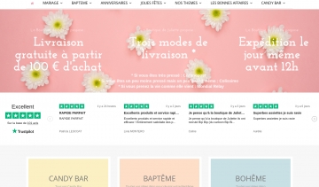La boutique de juliette, spécialiste des articles de décoration pour évènements