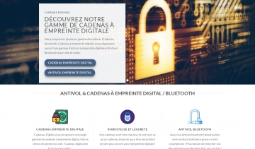 Cadenas-digitale.fr, votre boutique en ligne pour cadenas et antivols à empreinte digitale de qualité
