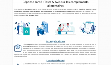 Réponse santé, découvrez tout sur les compléments alimentaires 