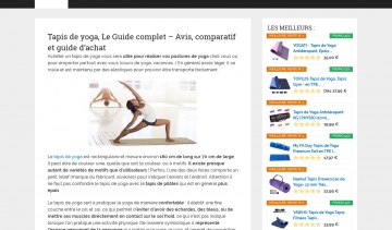 Le monde du tapis de yoga : guide et comparatif des tapis de yoga