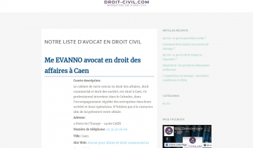 Droit Civil, conseils et informations sur le droit civil