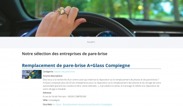 Station pare-brise,  un répertoire pour les services du pare-brise