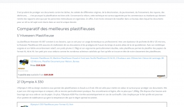 Votre comparatif de choix de relieuses et pastifieuses