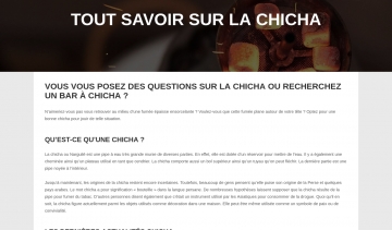 France Chicha, portail d'informations sur les narguilés et la chicha 