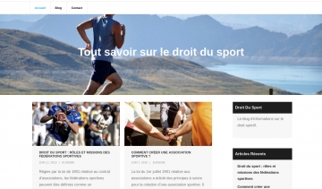 Droit du sport, le blog aux informations sur le sport