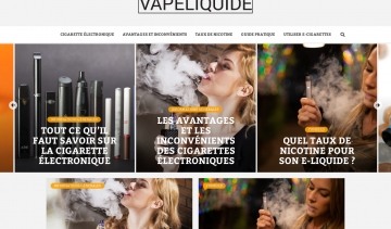 Vapeliquide, le site de la cigarette électronique 