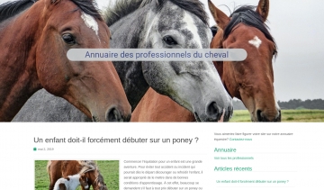 Centres équestres, site d'informations et d'actualités sur l'équitation