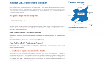 Le numéro 1 en architecture à Rennes, L'Ille et Vilaine, et en Bretagne