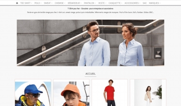 T-shirt-pas-cher.com : leader de la vente en gros de textiles vierges de marques