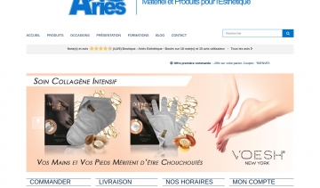 Ariès Esthétique, réponds à tous vos besoins en produits et matériels d'esthétique