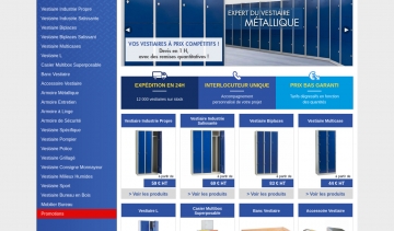 Vestimetal.fr : armoire métallique porte battante