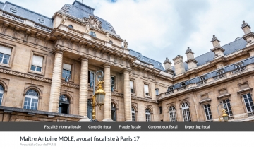 Maître Antoine Mole, Avocat fiscaliste à Paris 17