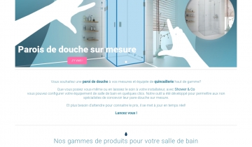 Shower & Co, vente d’équipements de douche sur mesure