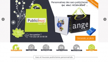 Publicibags, le spécialiste des sacs, cabas et housses publicitaires