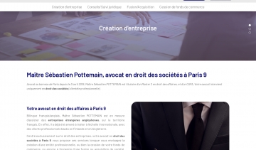 Maître Sébastien Pottemain, votre avocat en droit des affaires à Paris 9