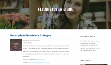 Fleuristesenligne, boutique spécialisée dans la vente des fleurs 