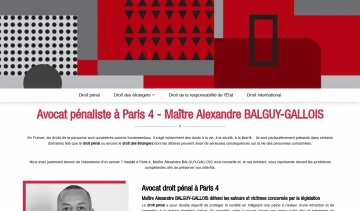 Maître Alexandre BALGUY-GALLOIS, avocat pénaliste à Paris 4