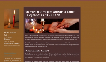 Le marabout Gabriel à votre service pour tout problème