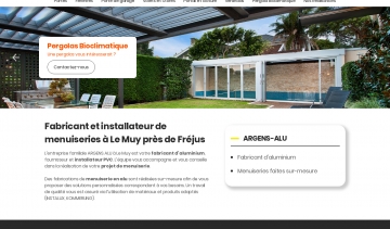 ARGENS ALU, fabricant et installateur de menuiseries à Le Muy