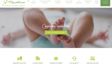 Mes Petits Pas, boutique en ligne de couches lavables