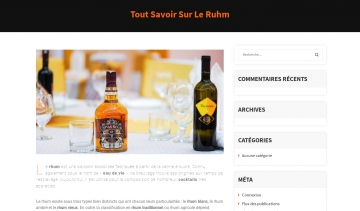 Notes explicatives sur les goûts du rhum