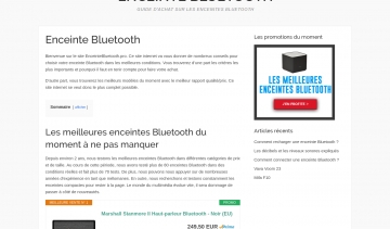 Boutique de vente en ligne des enceintes Bluetooth