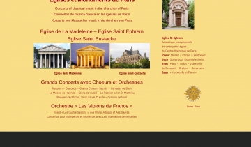 Annuaire des concerts de musique classique à Paris 