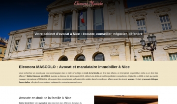 Maître Eleonora MASCOLO, avocat et mandataire immobilier à Nice