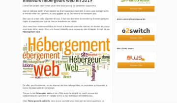 Guide des meilleurs hébergeurs Web 2020