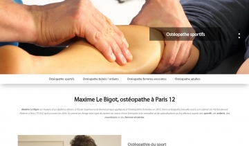 Maxime LE BIGOT, ostéopathe professionnel à Paris 12