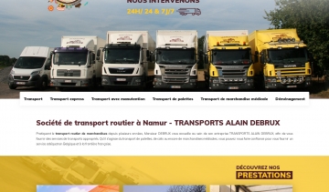 TRANSPORTS ALAIN DEBRUX, société de transport routier à Namur