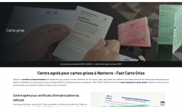 Fast Carte Grise : centre agréé carte grise à Nanterre