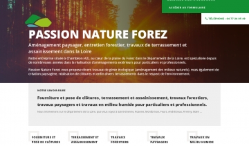 Passion Nature Forez, entreprise  de travaux d'aménagement extérieur à Chambéon 