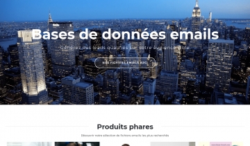 Plateforme de vente de bases de données email qualifiées