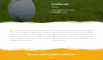 Le-golfeur.com, le blog dédié aux golfeurs 