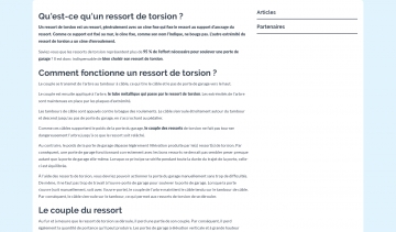 Ressort de torsion, une plateforme qui vous propose de tout savoir sur ces équipements