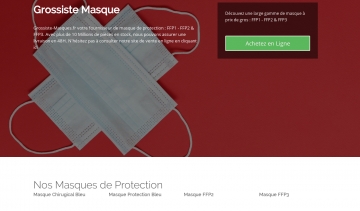 Grossiste Masque, fournisseur de masques de protection