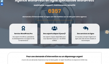 Assistance Wordpress, votre agence Wordpress en ligne 
