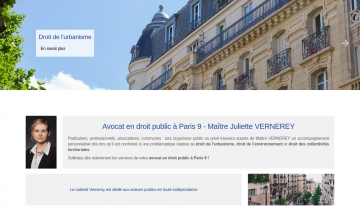 Maître Juliette VERNEREY, avocate en droit public à Paris 9