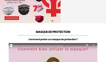 Spécialiste de la vente de masques de protection de qualité