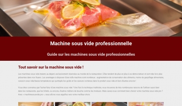 Guide des machines sous vide