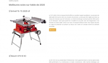 Volo, meilleur site sur les tables de sciage performantes 