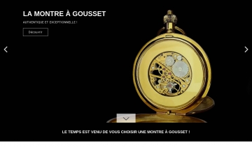 MONTRE-DE-POCHE-GOUSSET.COM, boutique de vente de montres à gousset