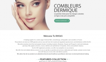  RM365, Fournisseur de produit esthétique professionnel