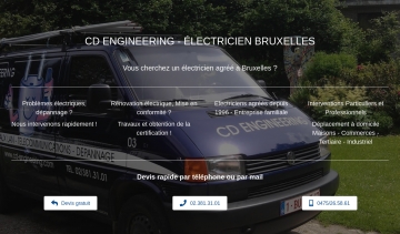 CD Engineering: entreprise d'électricien agréé à Bruxelles