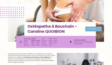 Caroline QUOIBION : ostéopathe pédiatrique à Bouchain 